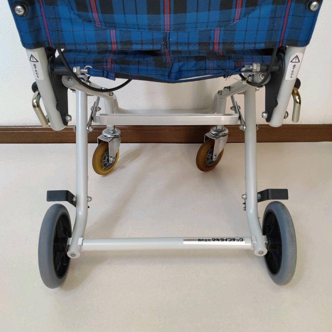 マキライフテック コンパクト車いす のっぴー NP-001 取扱説明書 送料無料