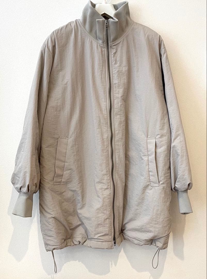 GLOBAL WORK 洗えるスタンドミドルブルゾン Lサイズ ライトグレーL・GLOBAL WORK