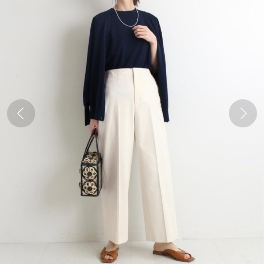 美品　イエナ　マリンセーラーパンツ　ナチュラル　Lサイズ　ベージュ　328