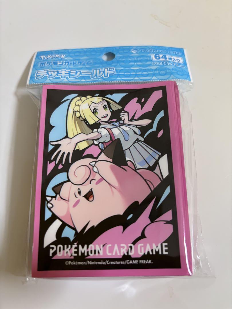 ポケモンカードゲーム デッキシールド リーリエ＆ピッピ【ピンク