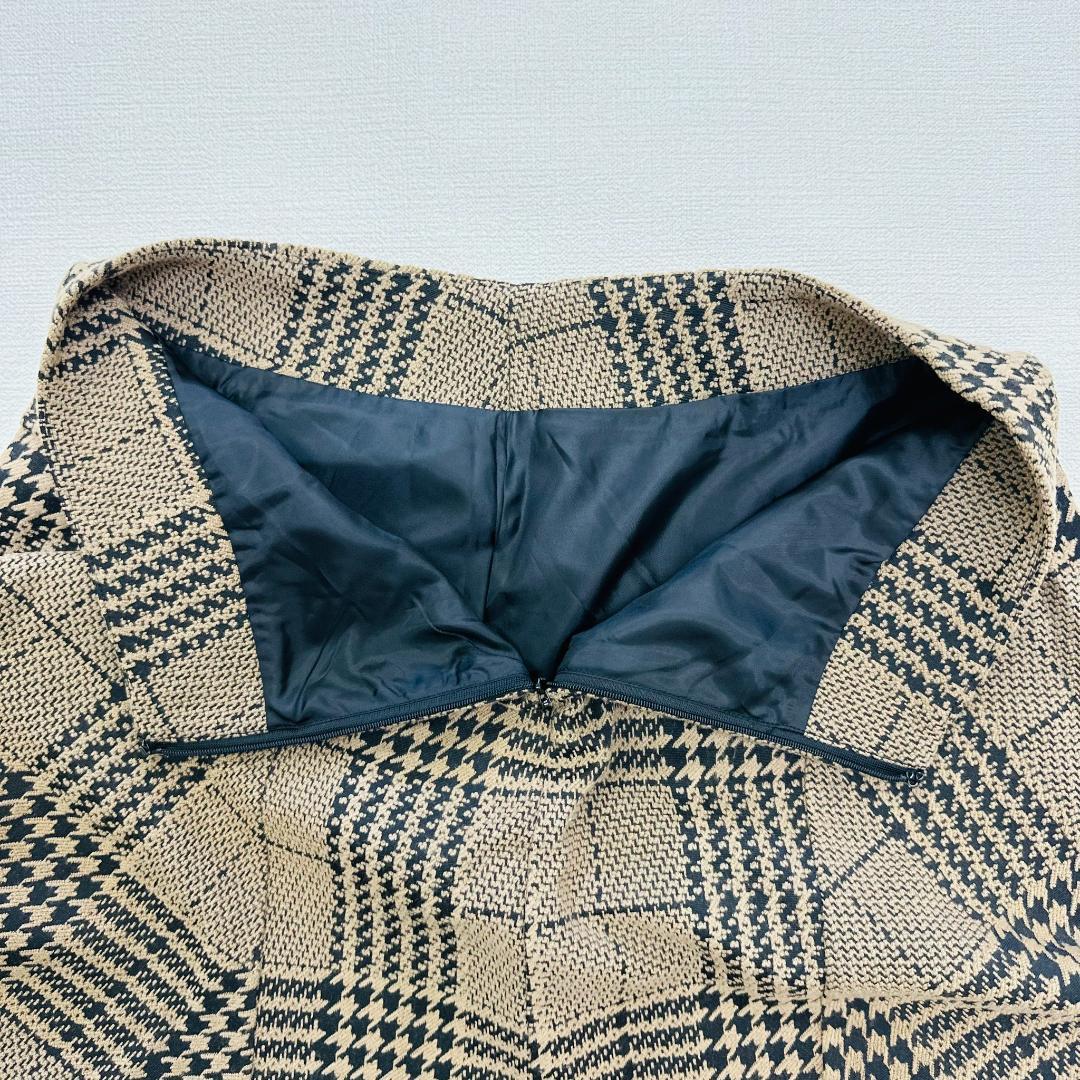 【極美品】ビーミングライフストア ミニ丈フレアスカート チェック柄 Mブラウン系 mdprevattcaulkingandwaterproofing.com