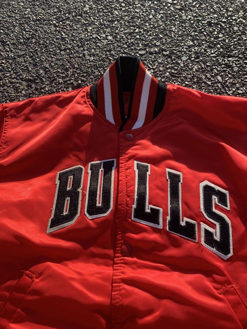 NBA starter BULLS スタジャン　ナイロン　90s ボンバー　刺繍