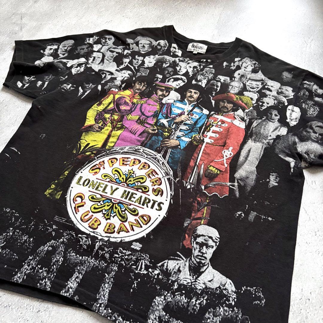トップス 90s THE BEATLES ALL OVER PRINT T-SHIRTS