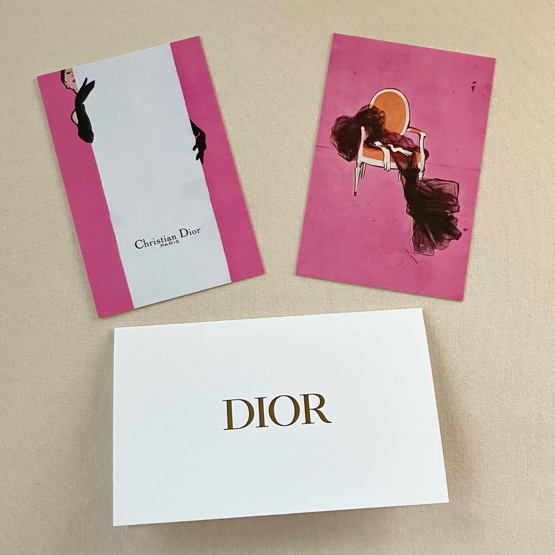 新品】DIOR オリジナルポストカード 2枚 クリスチャンディオール
