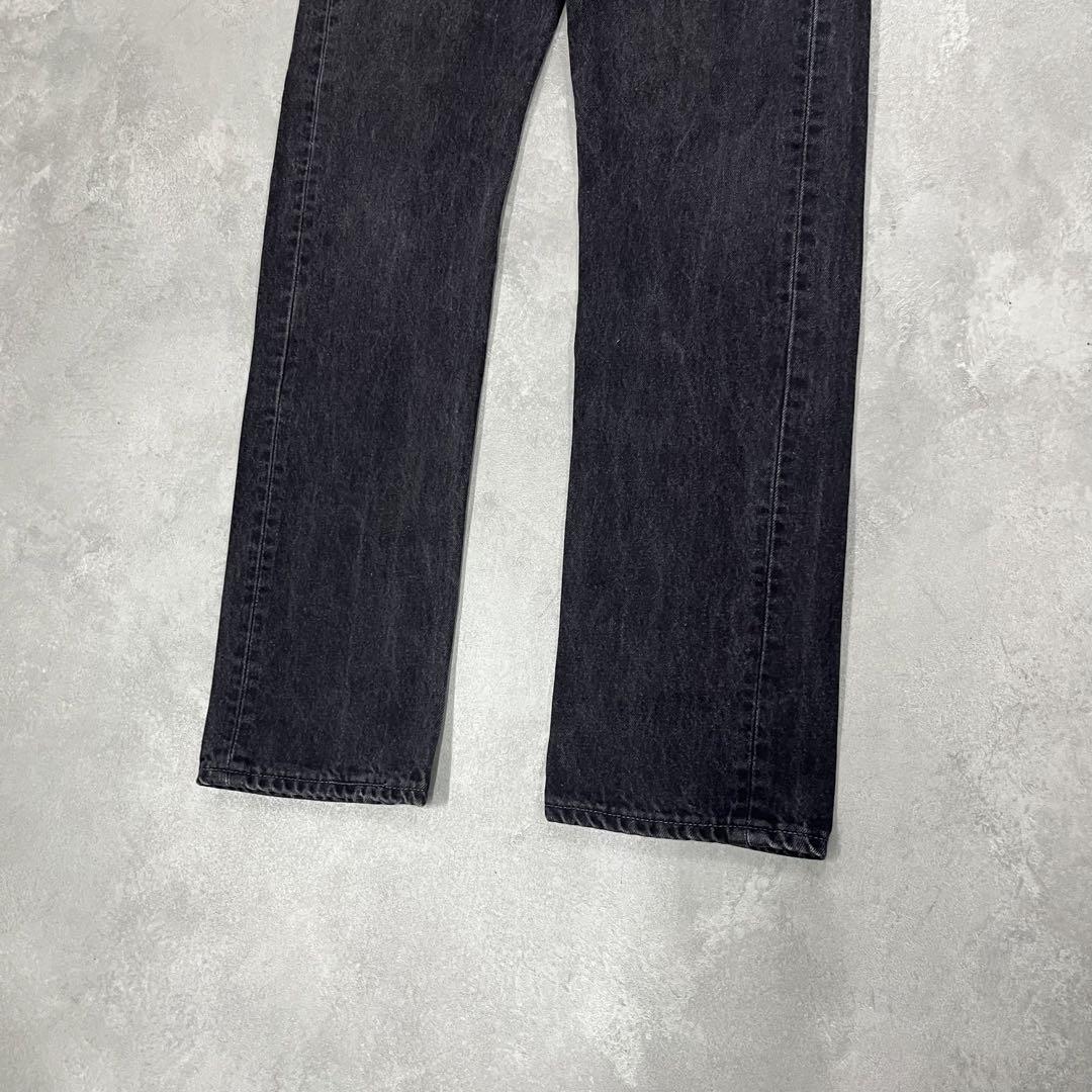 90s Levi's 501 USA製ブラックデニム 後染め W31