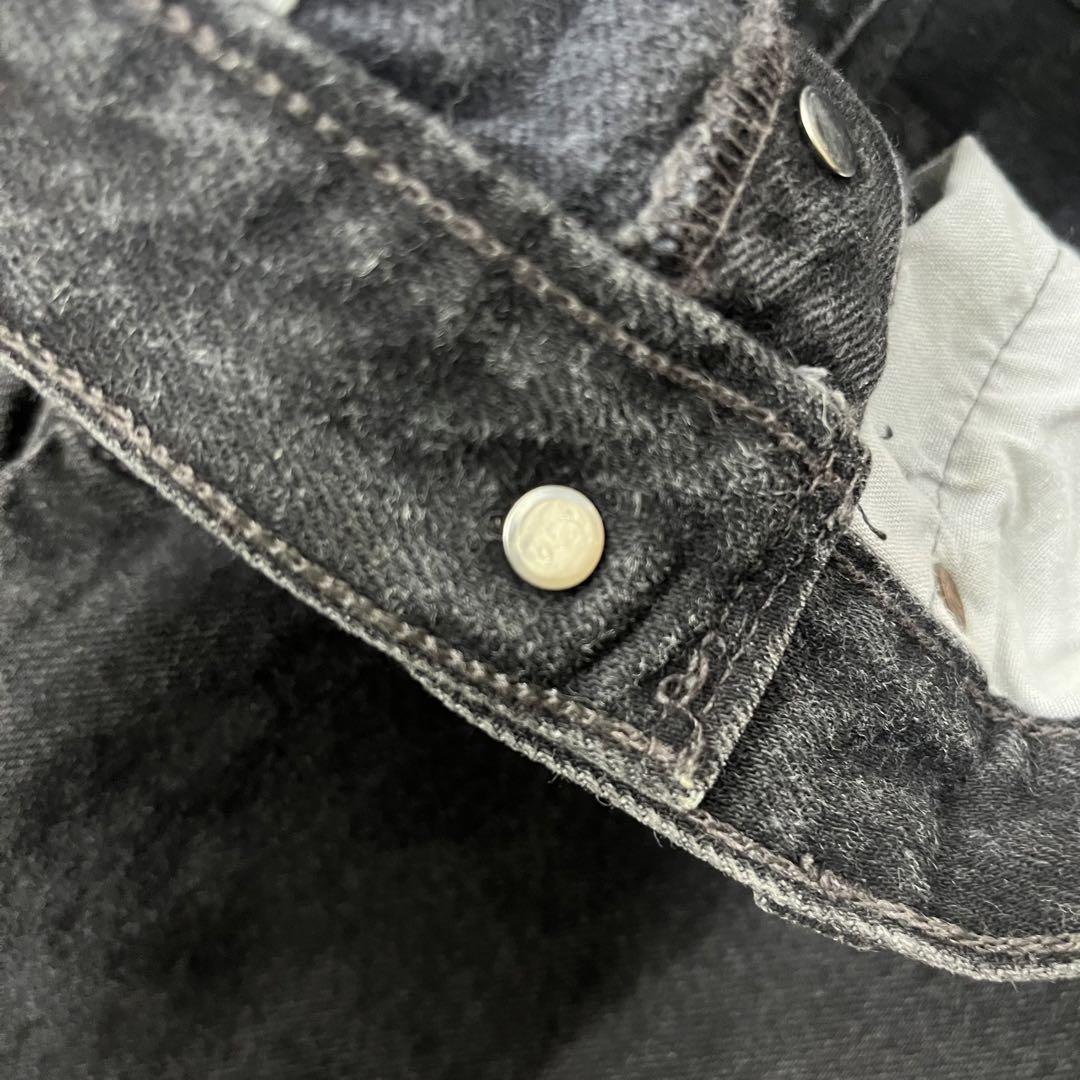 90s Levi's 501 USA製ブラックデニム 後染め W31