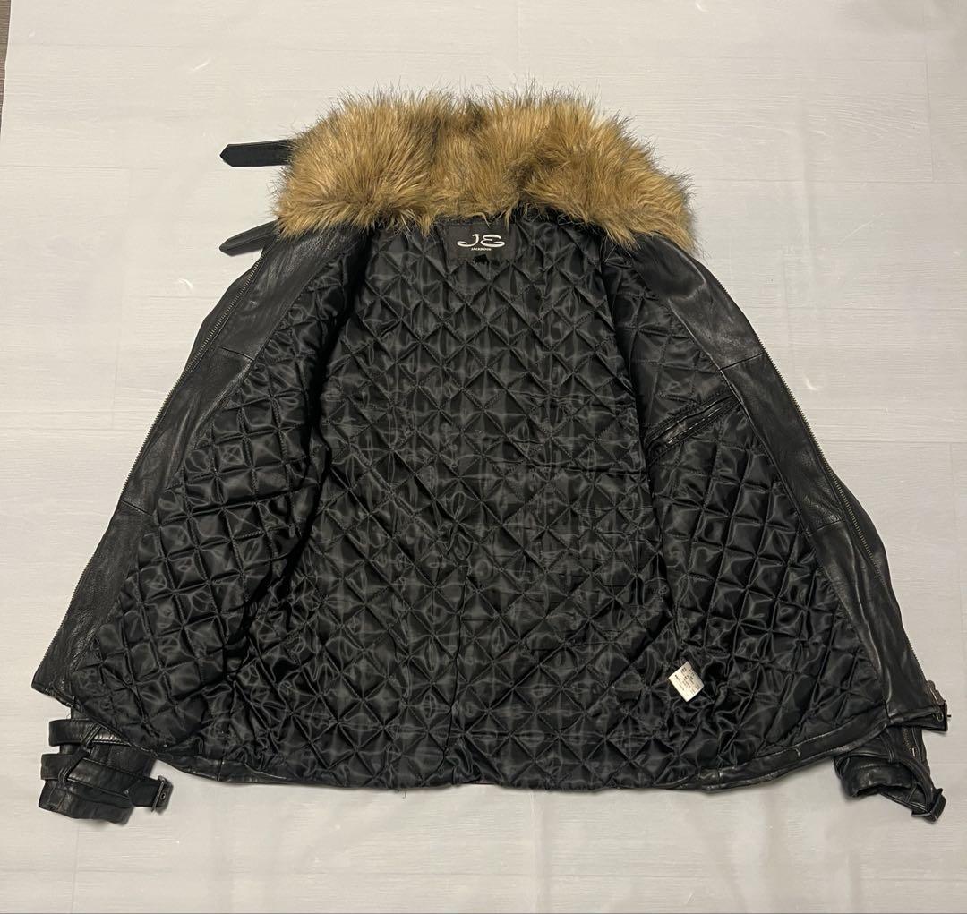 ジャケット・アウター JACKROSE fur single riders jacket 3