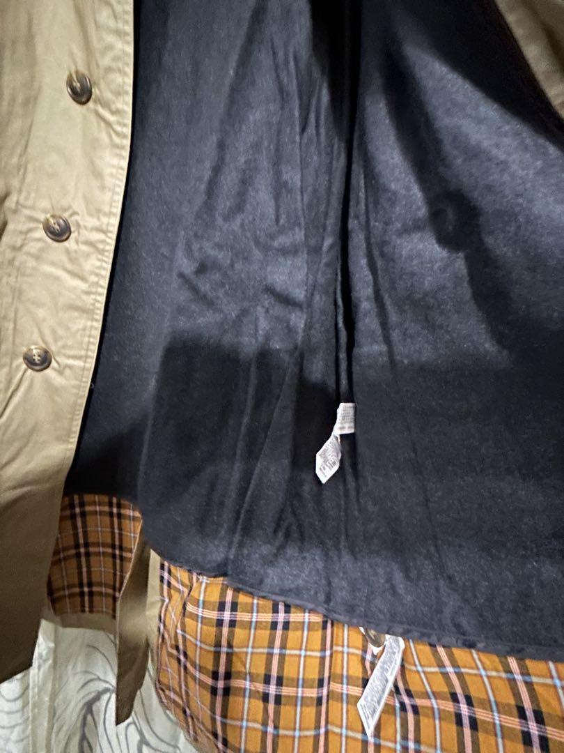 特価 新品 ザラ ZARA ステンカラーコート L ベージュ/ネイビー