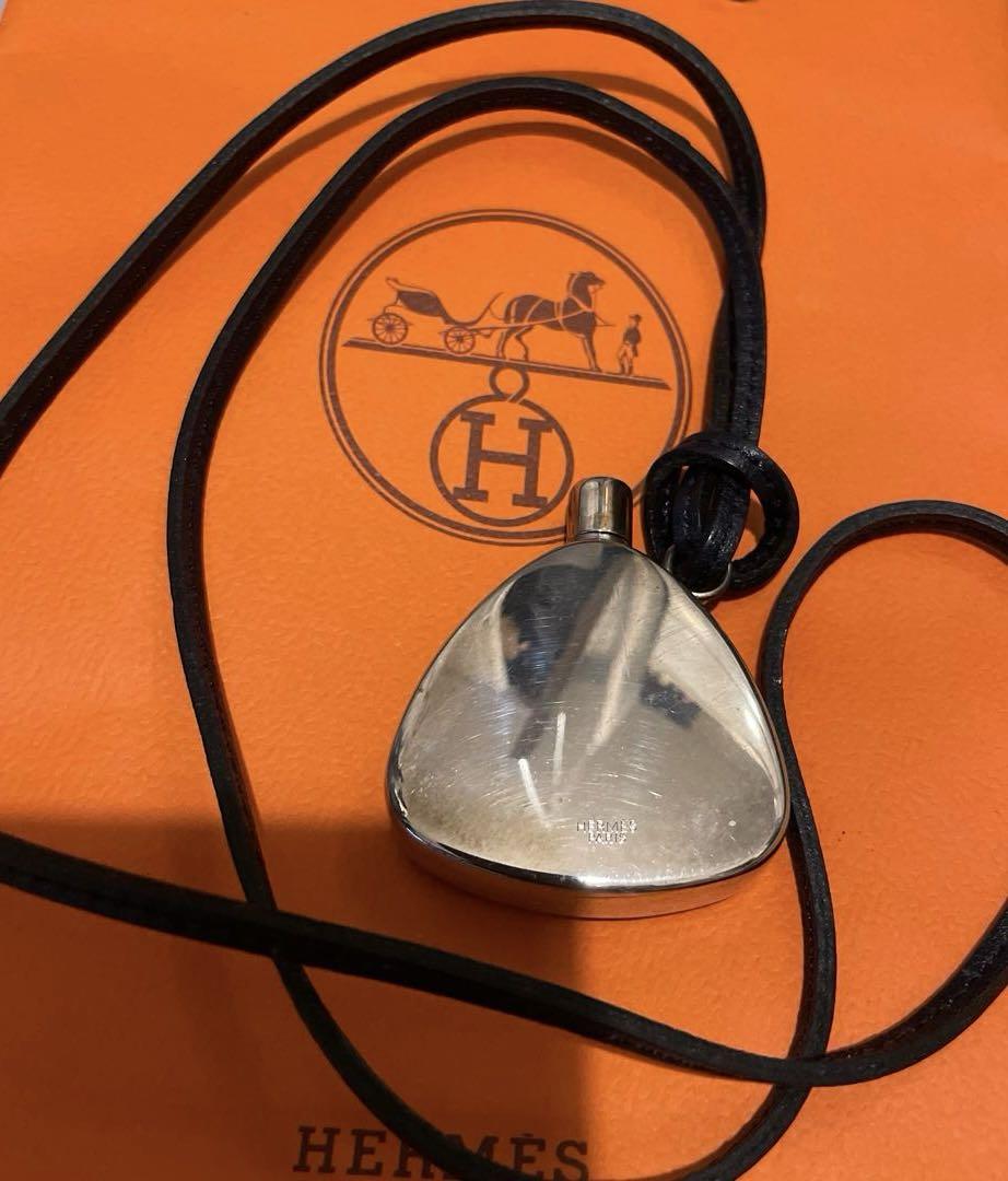 HERMES シルバー香水パフュームペンダントネックレス