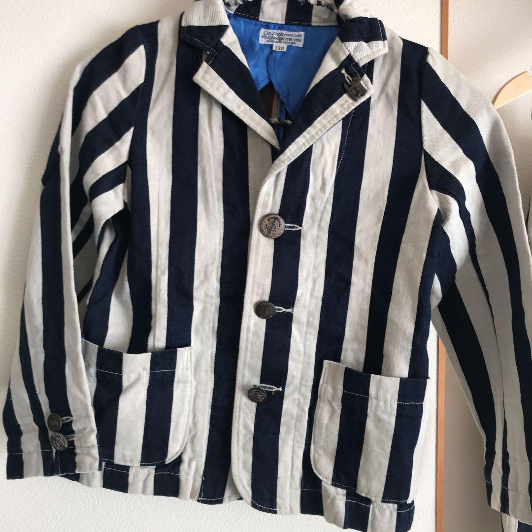 カッコイイ】 PRETTY GREEN ストライプ セットアップスーツ ブルー の