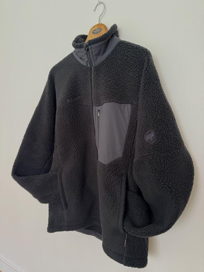 ⚫︎ひろ様専用　美品　マムート　メンズ　ボア　フリース　厚手　　XL アウター　黒