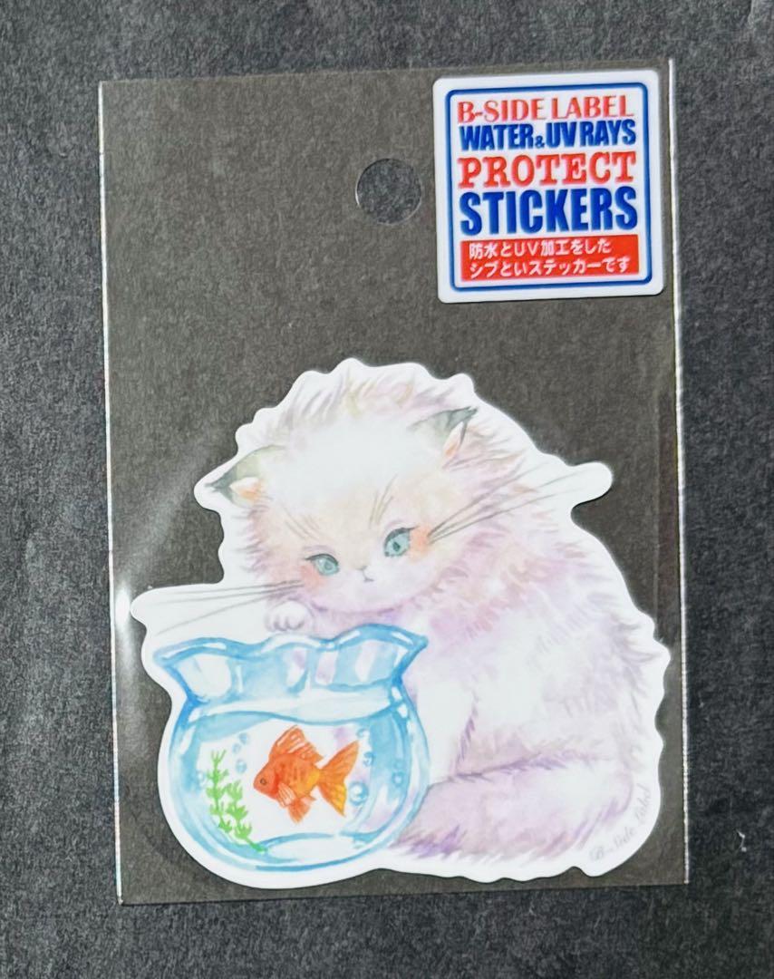 白猫屋ステッカー限定50→40ページ 新品】B-SIDE LABEL ステッカー 白猫 金魚鉢 - メルカリ