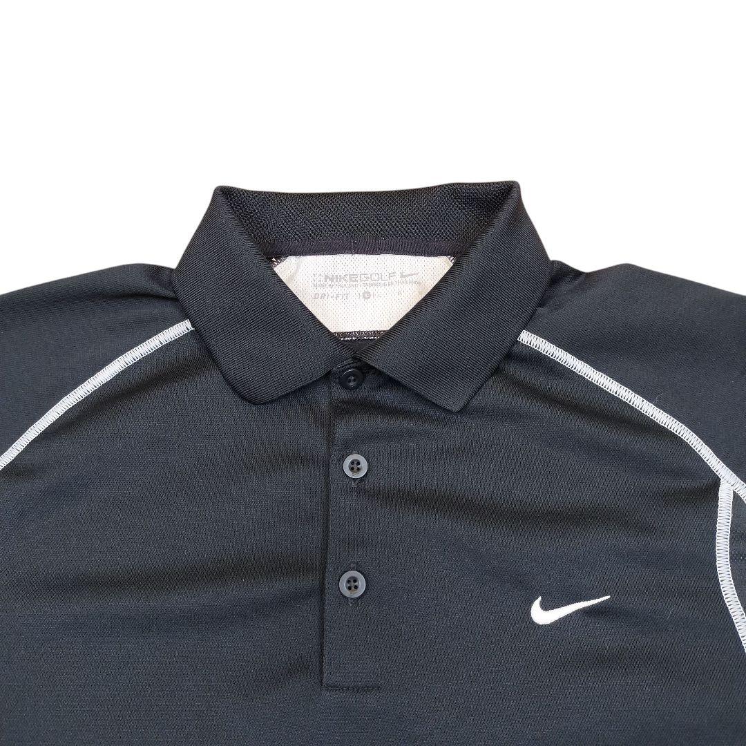 NIKEナイキゴルフ DRI-FIT半袖ポロシャツ ブラックLサイズ