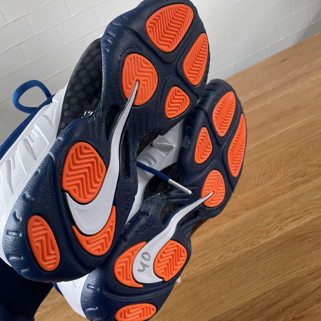 【未使用品】Nike バスケットボールシューズ ホワイト/ネイビー　24㌢
