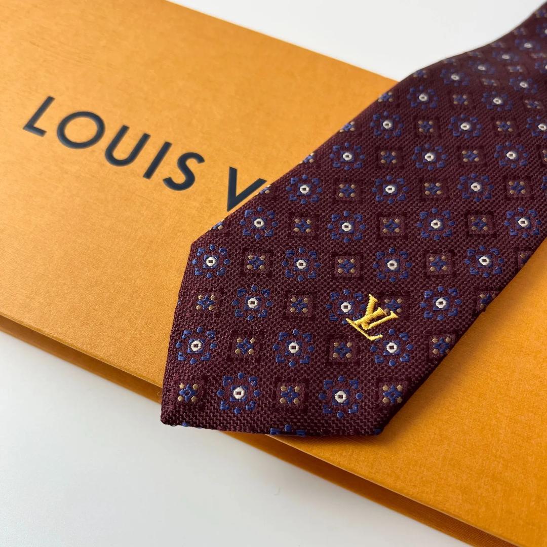 美品 ルイヴィトン Louis Vuitton ネクタイ シルク100%