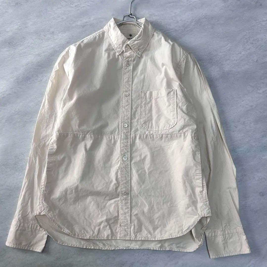 Snowpeak スノーピーク オーガニックコットンシャツS ナチュラル