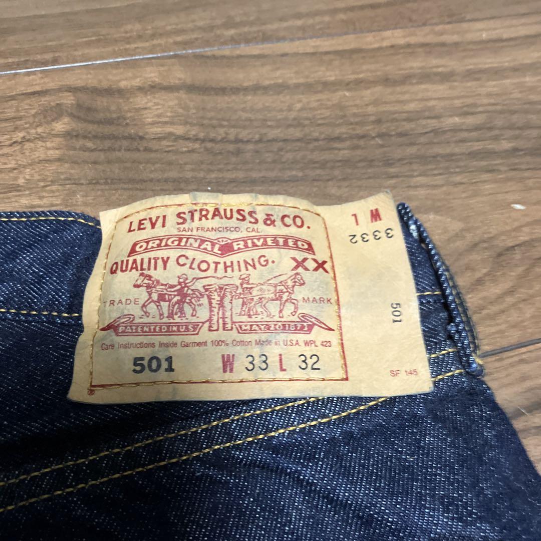 リーバイス　501 米国製　01年製 w33 濃紺