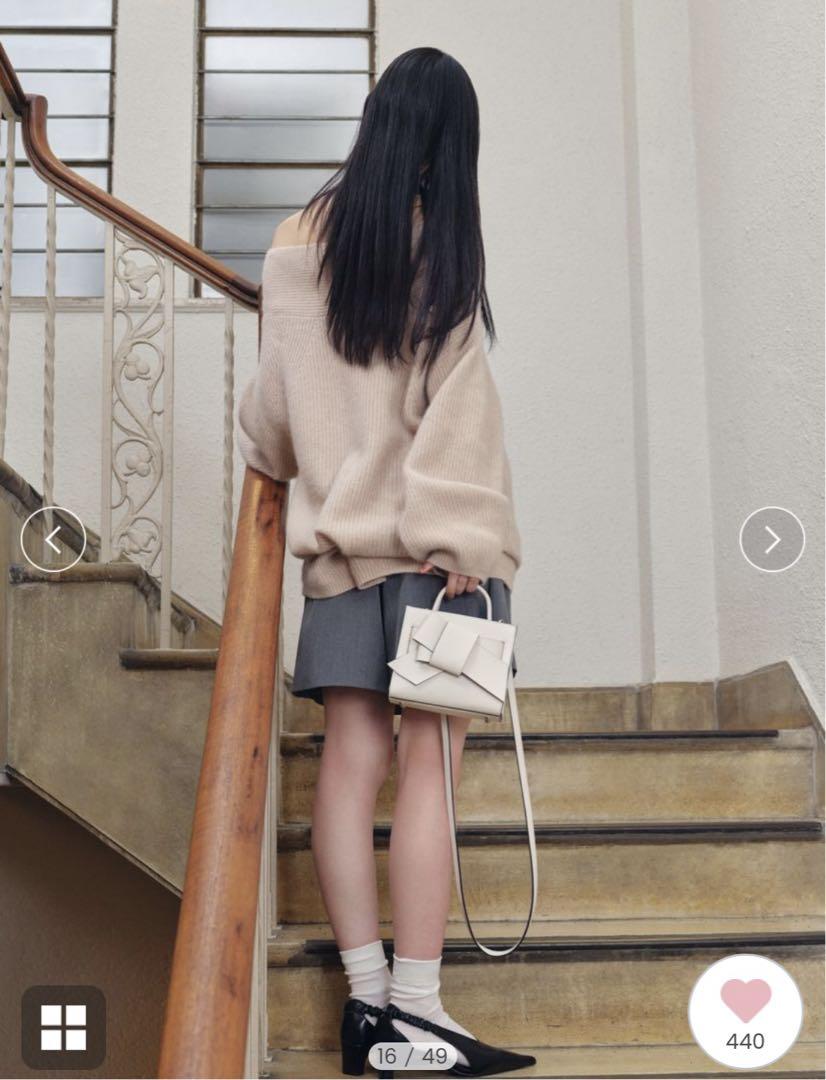 FRAY I.D 新品 オフショルニットミニワンピース