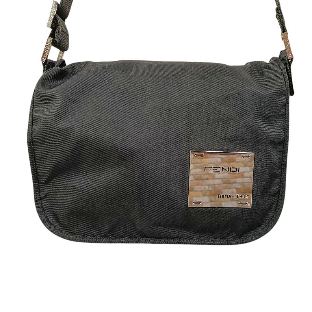 フェンディ FENDI ナイロン ロゴ ショルダーバッグ