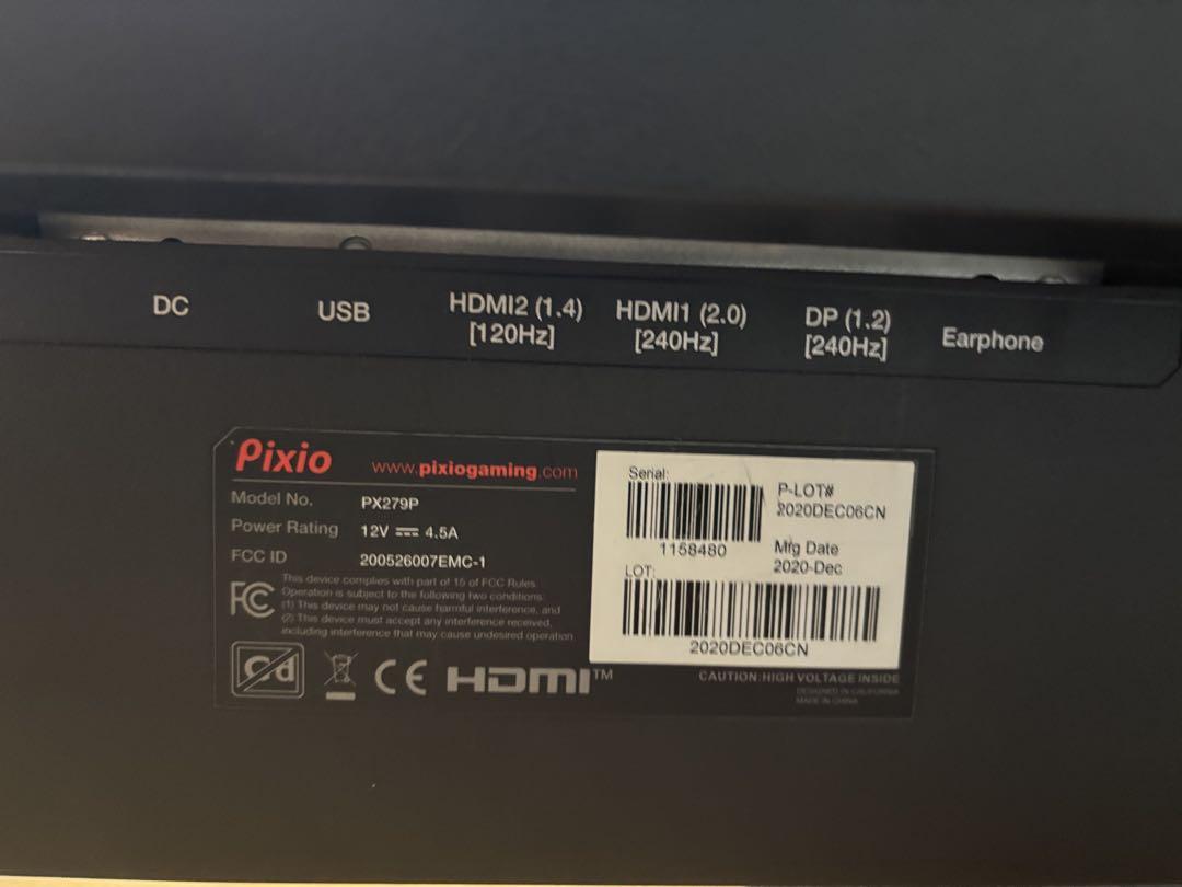 Pixio PX279 Prime Neo FHD 240Hz モニター
