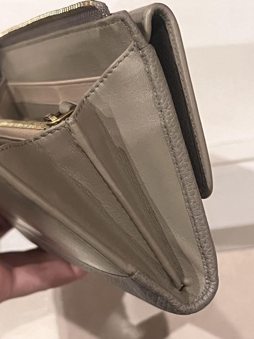 Chloé クロエ　インディ　INDY レザー 長財布 MOTTY GREY
