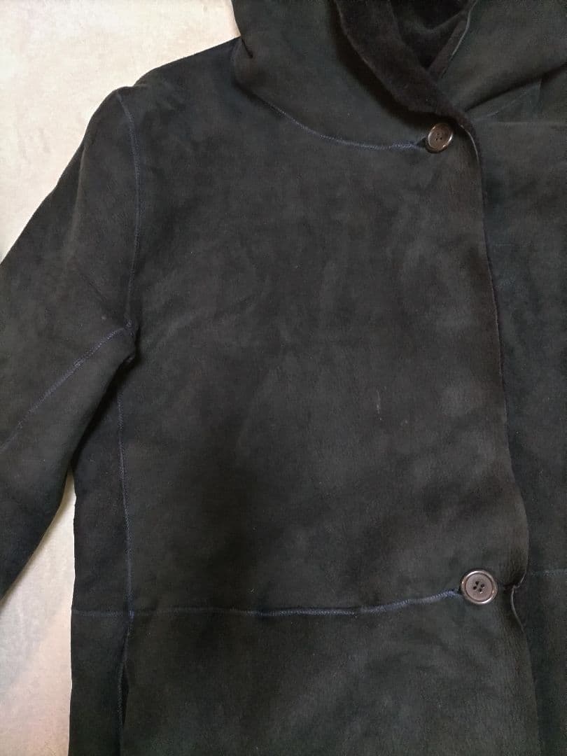 アンノウン シープスキン リアルムートンコート 羊革 フーテッド アンノウン シープスキン リアルムートンコート 羊革 フーテッド