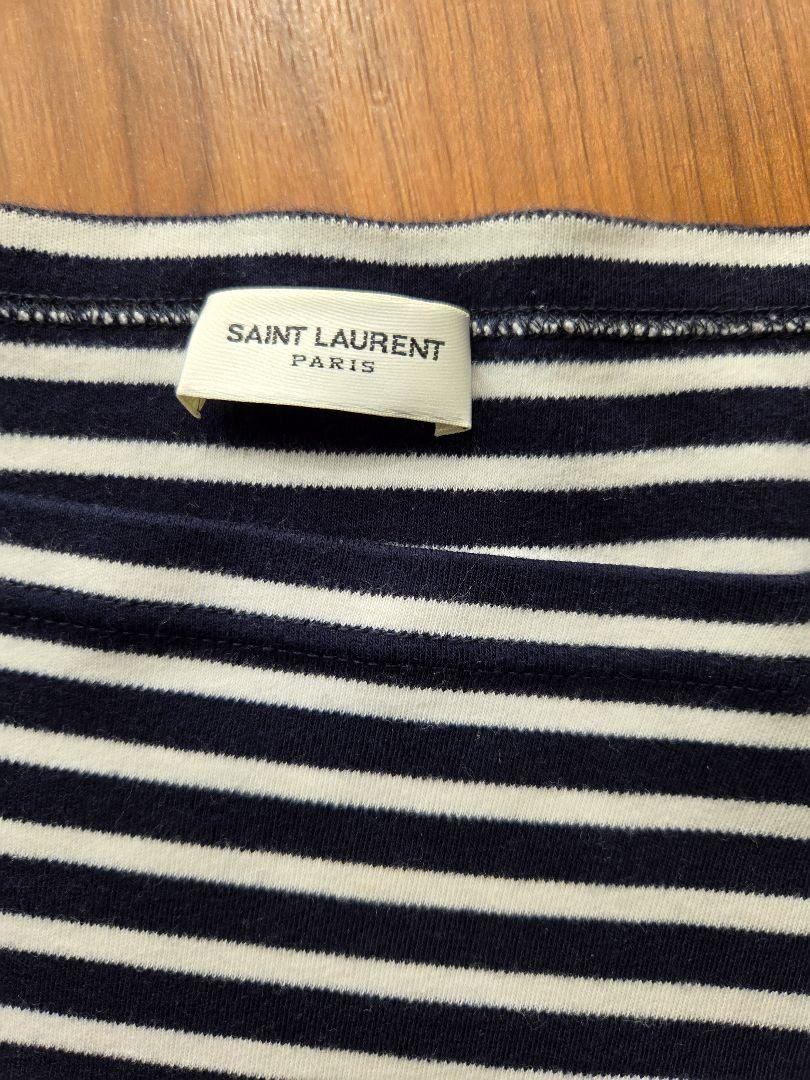 【美品】SAINT LAULENT paris ボーダーカットソー マリン S