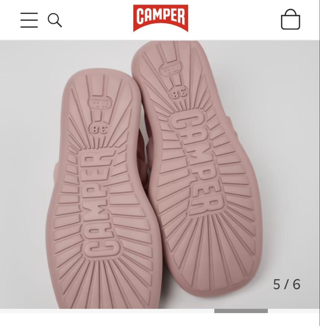CAMPER フラットシューズ ピンク
