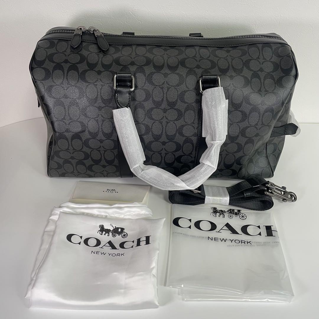 COACH】 タグ有り ベンチュラー ボストン バッグ シグネチャー