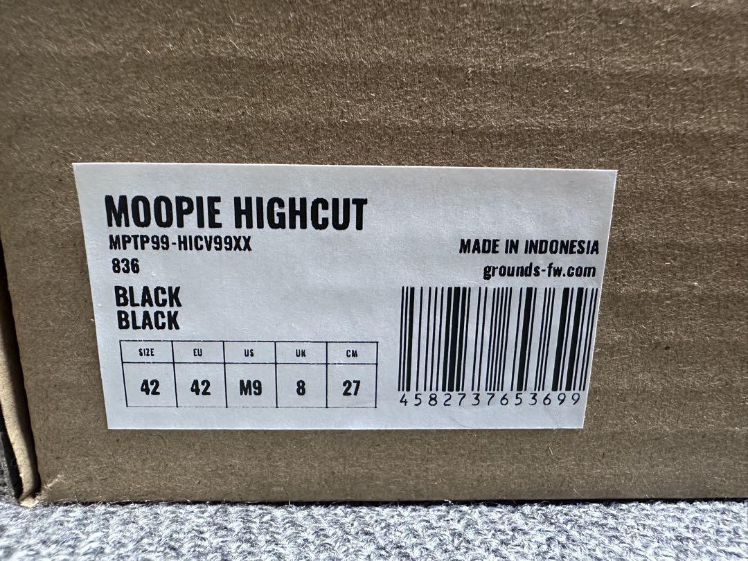 靴 grounds moopie highcut black 27cm