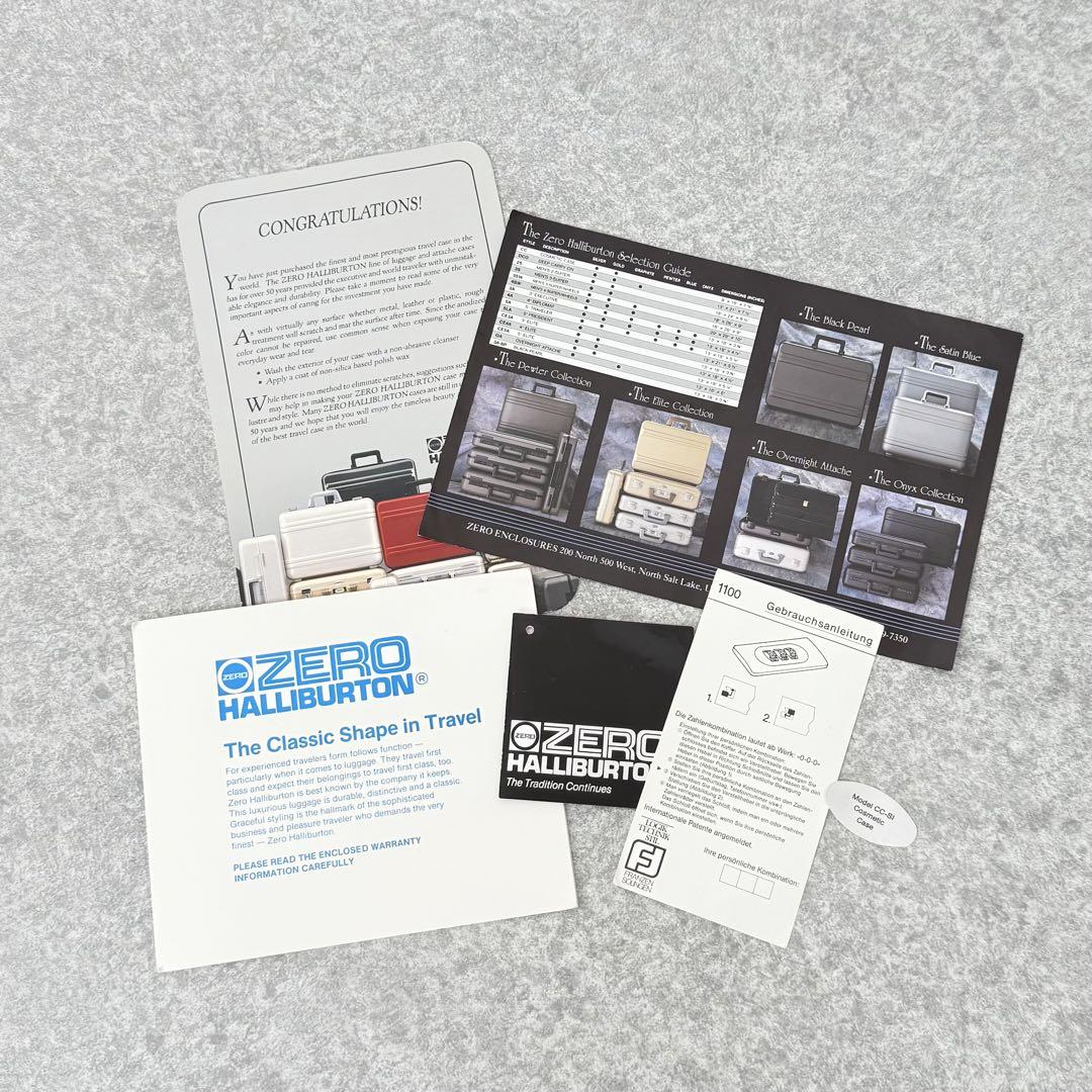 〈極美品/レア〉ZERO HALLIBURTON プロ仕様コスメケース