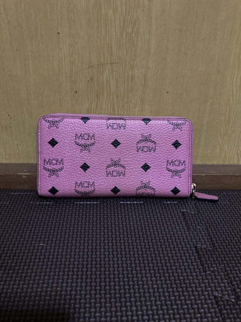 MCM ピンク レザー 長財布