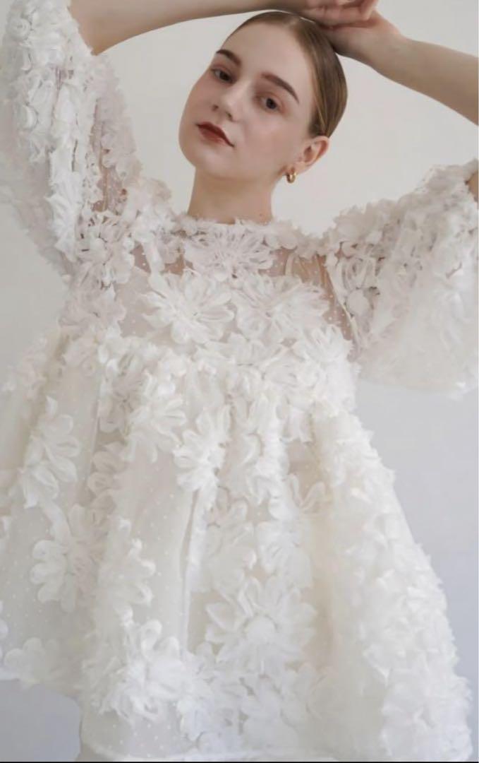 acka flower peplum blouse