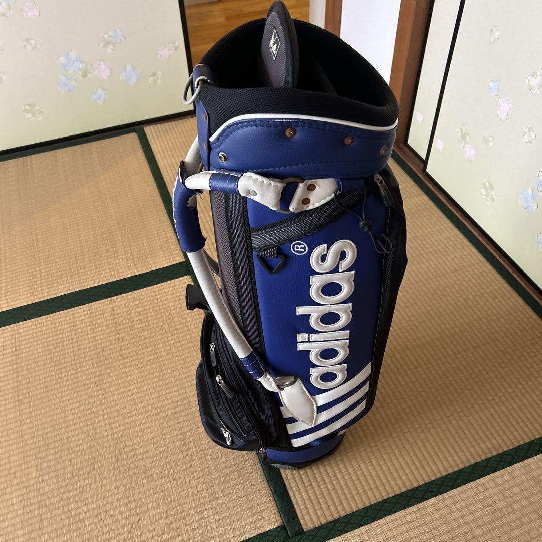adidas キャディバッグ 青