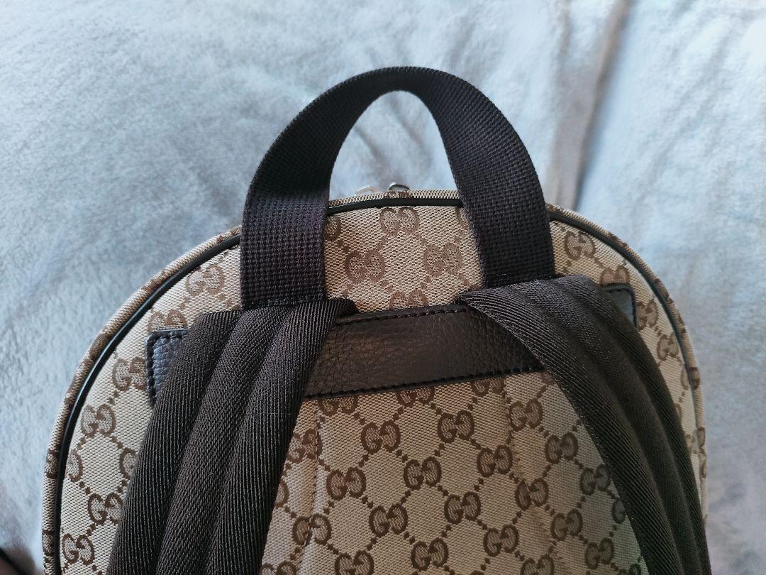 週末限定特価❤極美品❤GUCCI ベージュ キャンバス リュック