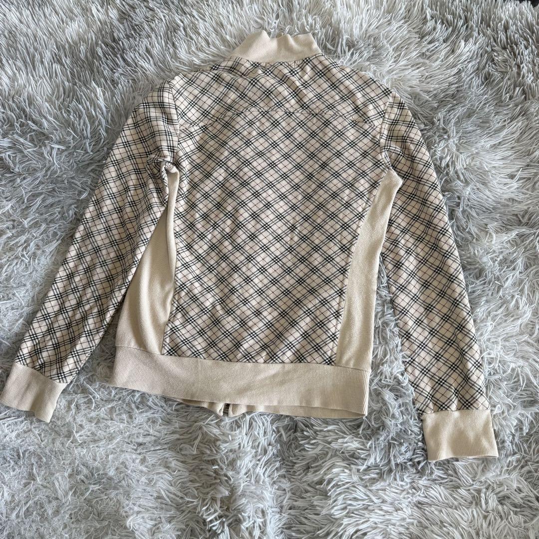 BURBERRY BLUE LABEL ノバチェック トレーナー ジップ