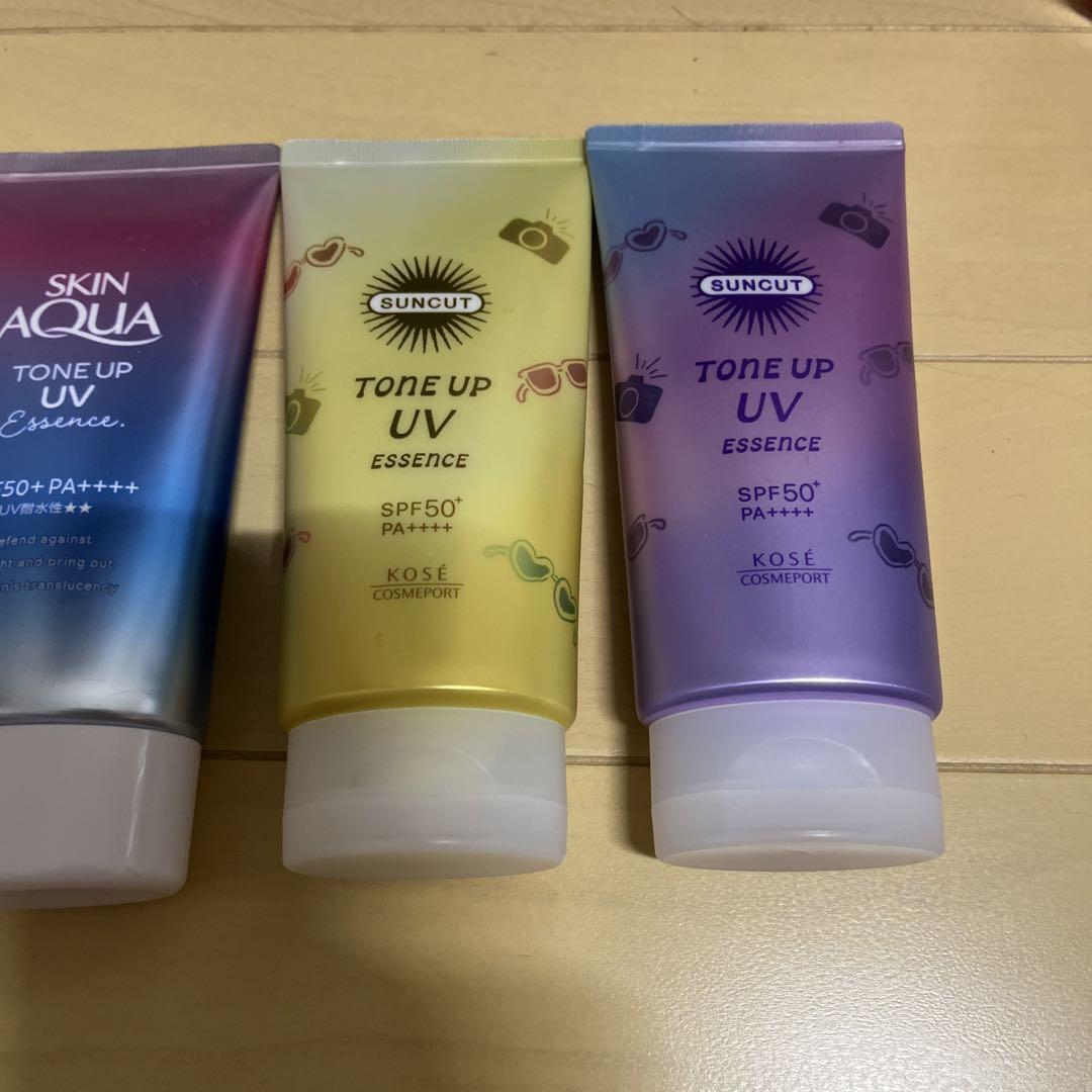 新品未使用 トーンアップUV スキンアクア サンカット 4つセット まとめ売り