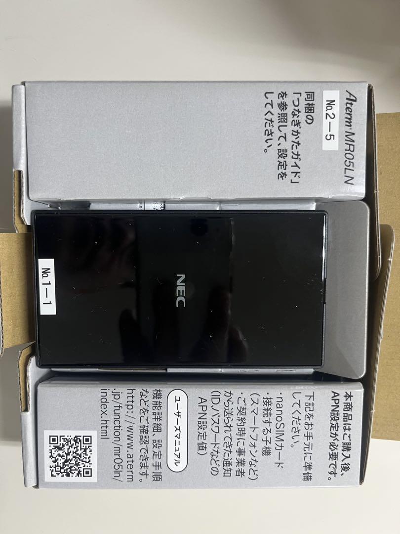 NEC Aterm MR05LN LTEモバイルルーター　2