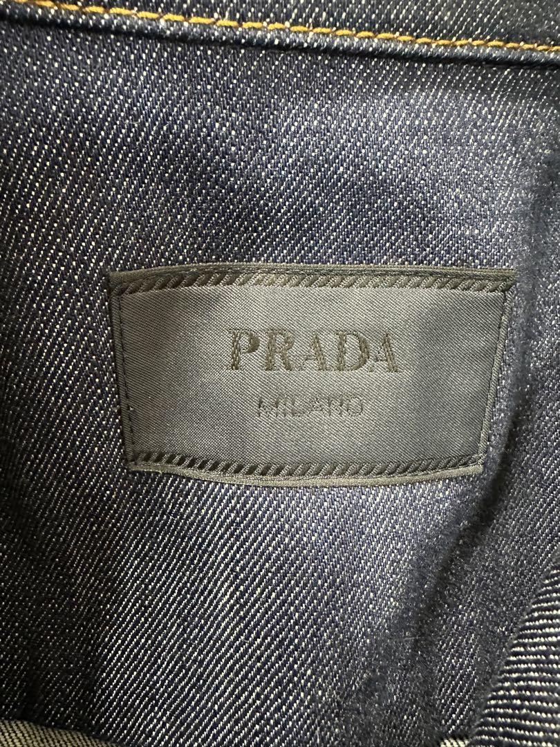 PRADA デニムジャケット　半袖 セルビッジデニム シャツ
