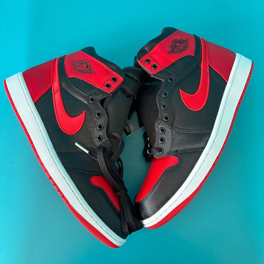 NIKEナイキ AirJordan1 レトロハイOG ブラック/レッド 29cm