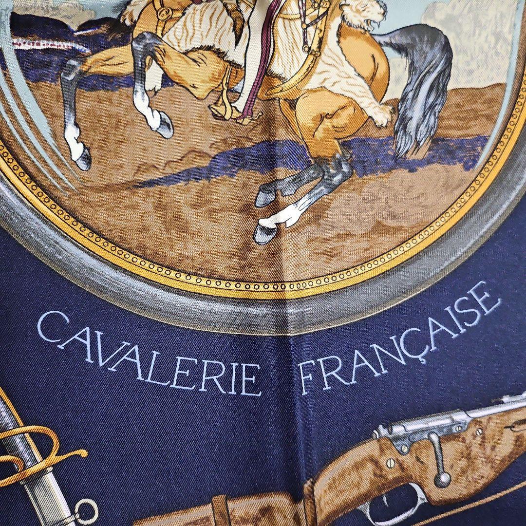 エルメス　未使用スカーフ CAVALERIE FRANCAISE エルメス 未使用スカーフ CAVALERIE FRANCAISE - メルカリ