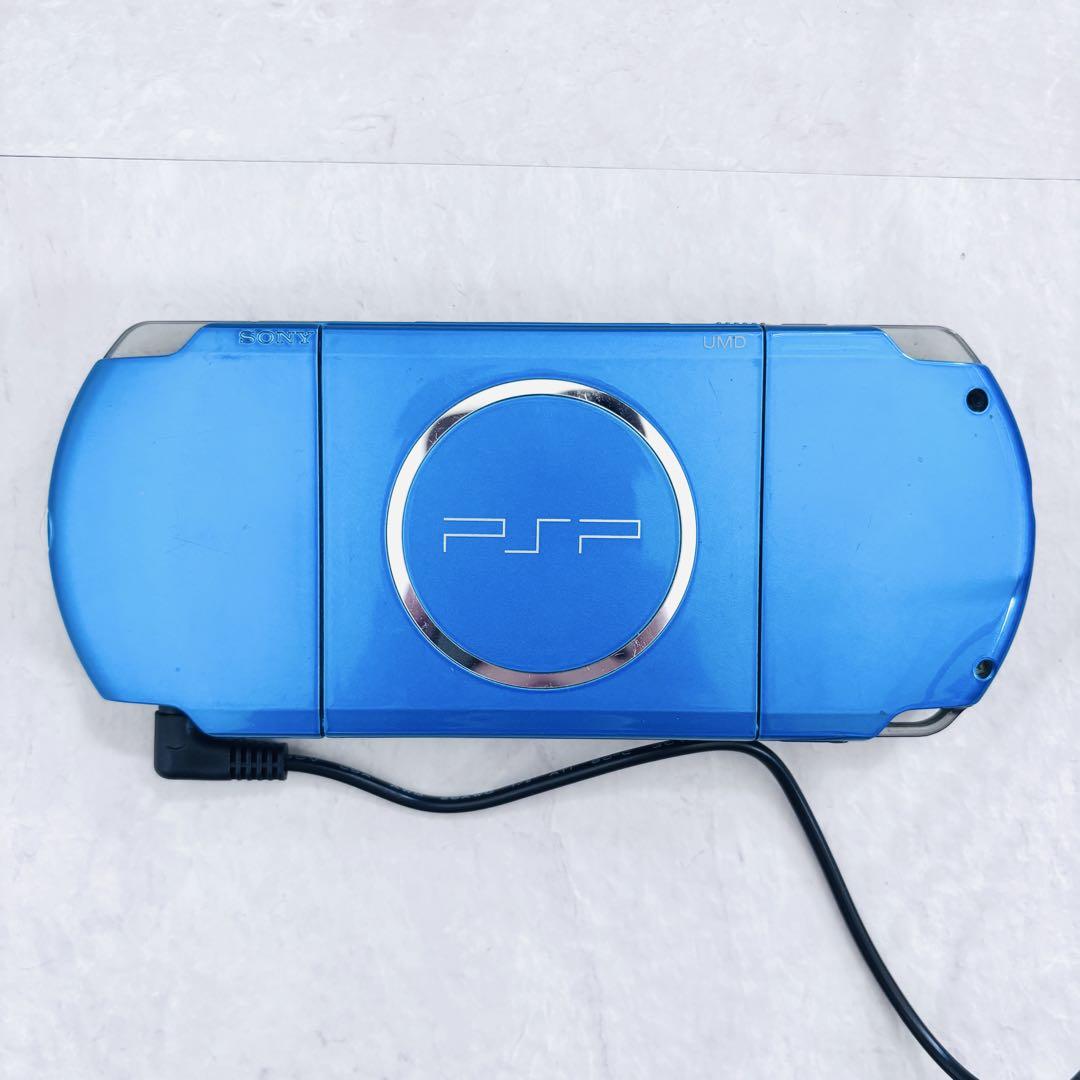 【外観美品✨】SONY PSP-3000 ブルー 本体　メモリーカード8GB