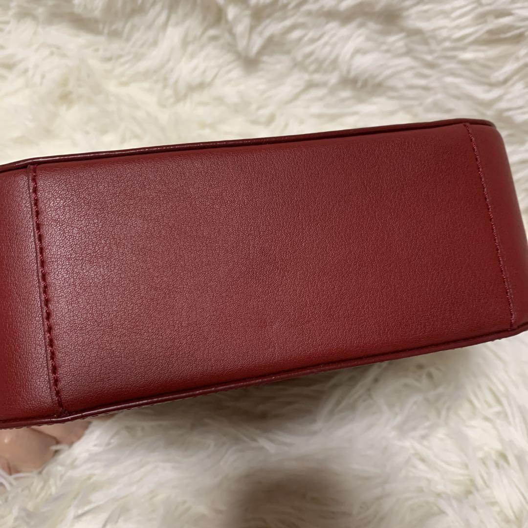 美品！A.P.C. レザーショルダーバッグ ボルドー