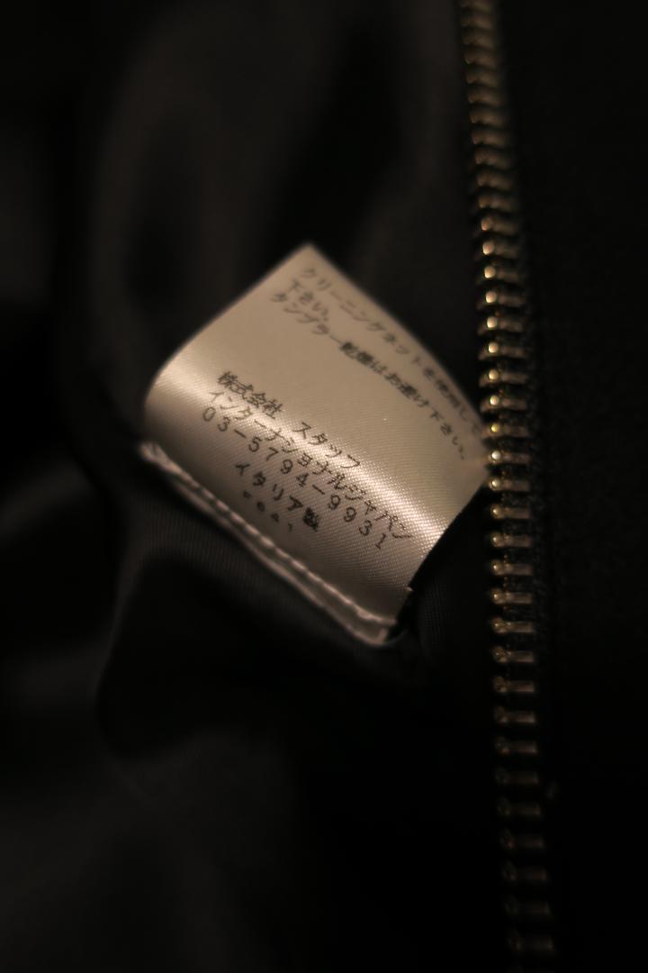 MM6 Maison Margiela ダブルジップ ロングコート 黒