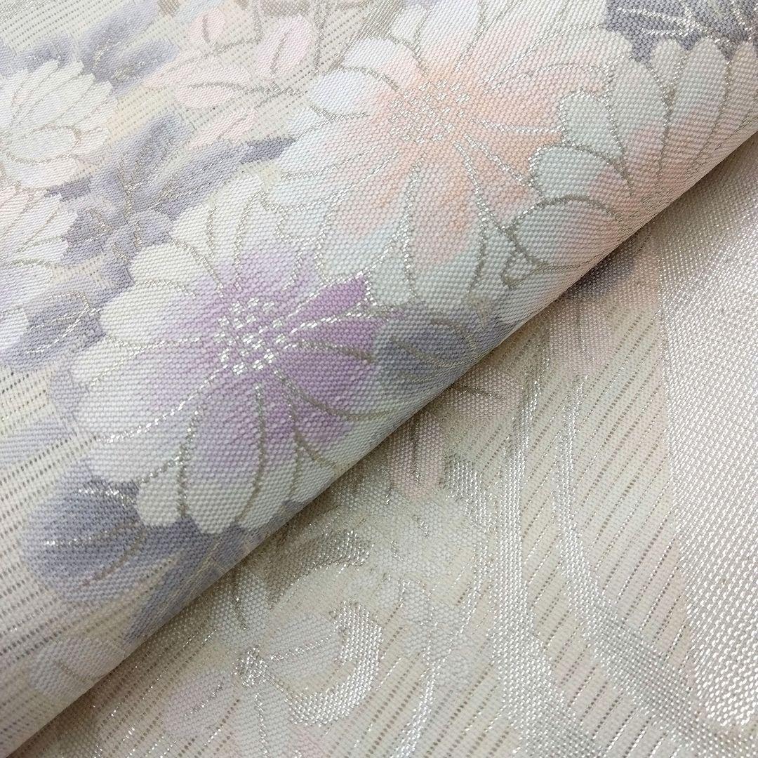 袋帯 六通 絽 秋草 流水 夏用 24M459f 袋帯 六通 絽 秋草 流水 夏用 24M459f