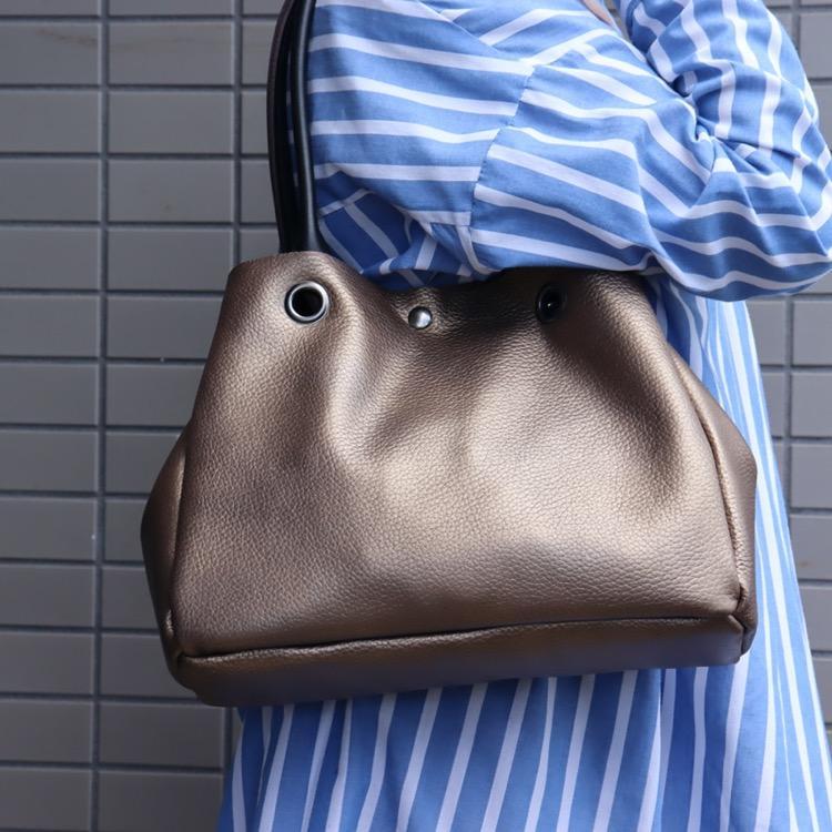 レザートートバッグ ショルダーバッグ ブロンズ 肩掛け 本革 6252