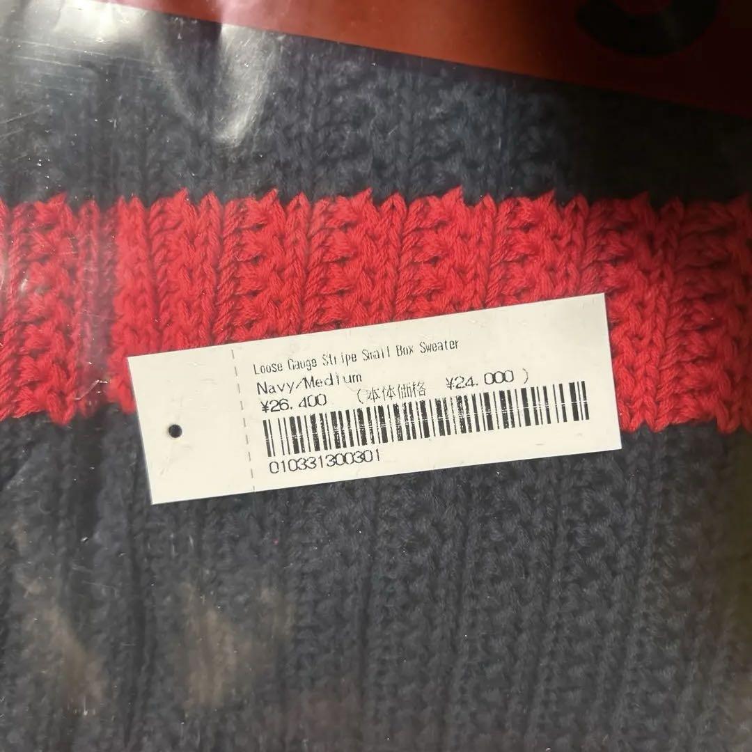トップス supreme stripe small box logo sweater M