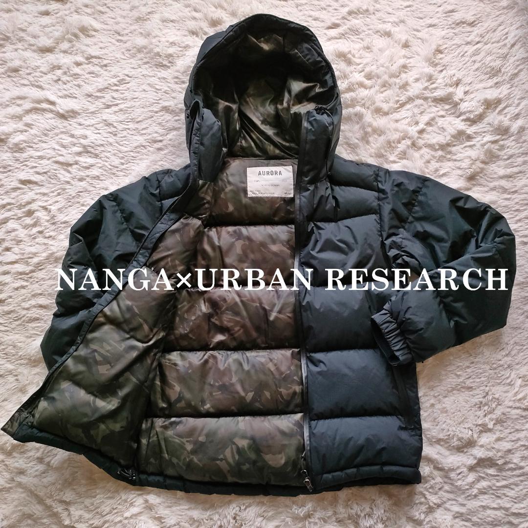 ナンガ アーバンリサーチ別注 オーロラダウンジャケット 迷彩 ブラック XL 別注』NANGA×DOORS AURORA TEX DOWN PARKA[DM47-24D202-F