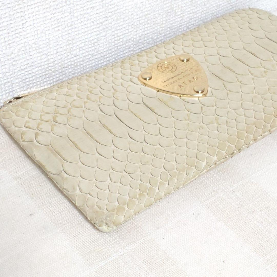 【専用】アタオ ATAO 長財布 パイソン ゴールド 箔 HAKU