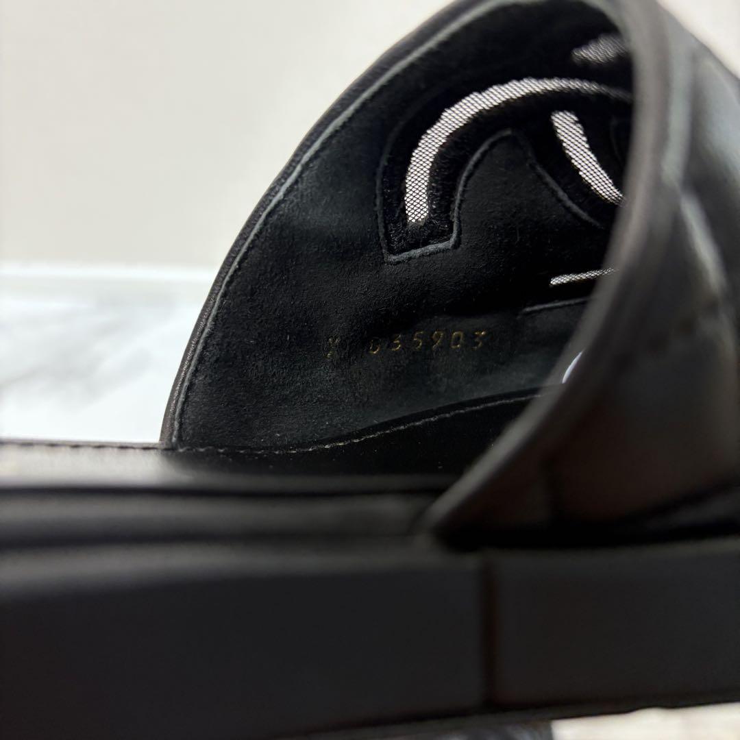 美品　CHANEL シャネル　マトラッセ　ココマーク　サンダル　スリッパ　37